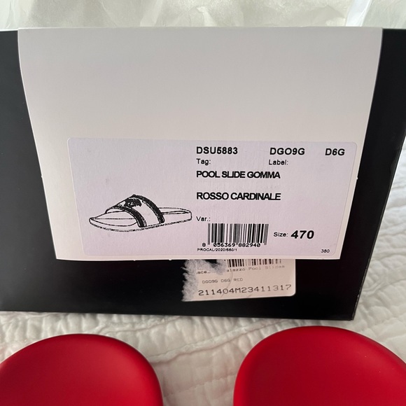 Brand new red Versace Medusa Head Palazzo Pool Slides - Picture 6 of 6